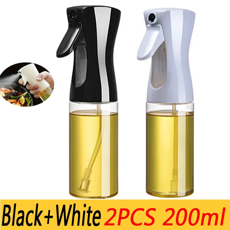 1pc 100/200/300/500ml Oil Spray Pot Kitchen Household Edible Olive Oil Spray Bottle Atomized Misty Oil Tank Air Fryer Spray Bott