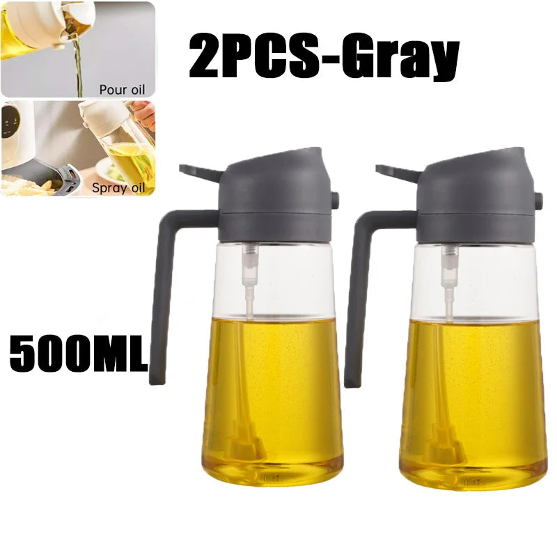 1pc 100/200/300/500ml Oil Spray Pot Kitchen Household Edible Olive Oil Spray Bottle Atomized Misty Oil Tank Air Fryer Spray Bott