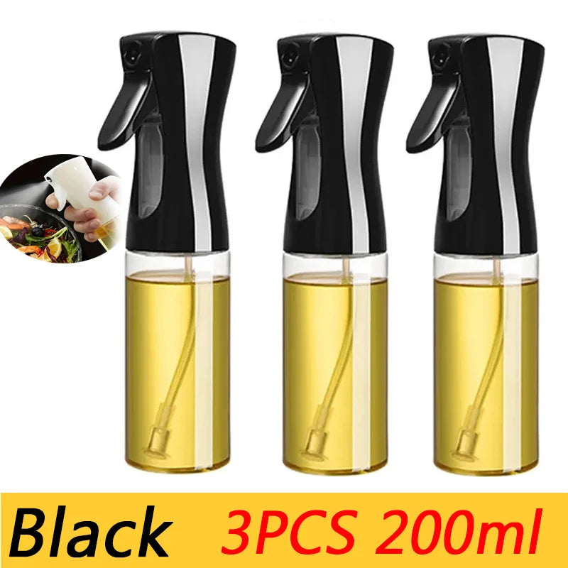 1pc 100/200/300/500ml Oil Spray Pot Kitchen Household Edible Olive Oil Spray Bottle Atomized Misty Oil Tank Air Fryer Spray Bott