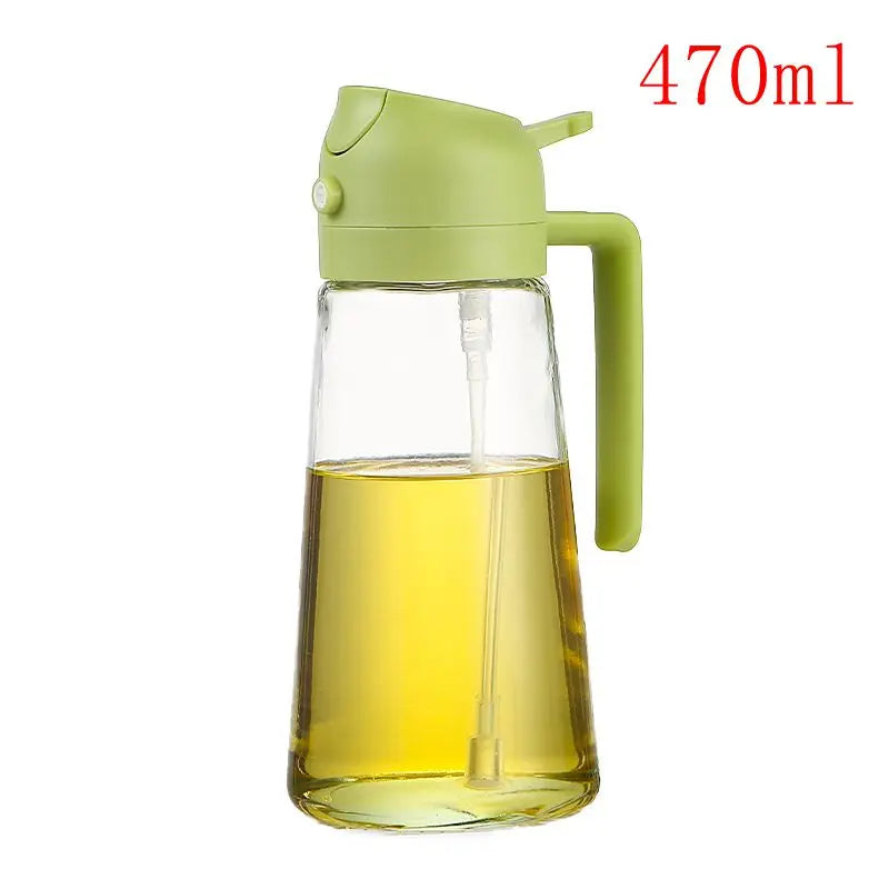 1pc 100/200/300/500ml Oil Spray Pot Kitchen Household Edible Olive Oil Spray Bottle Atomized Misty Oil Tank Air Fryer Spray Bott