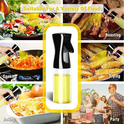 1pc 100/200/300/500ml Oil Spray Pot Kitchen Household Edible Olive Oil Spray Bottle Atomized Misty Oil Tank Air Fryer Spray Bott