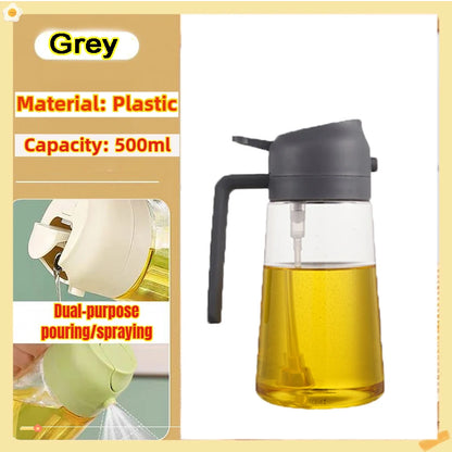 1pc 100/200/300/500ml Oil Spray Pot Kitchen Household Edible Olive Oil Spray Bottle Atomized Misty Oil Tank Air Fryer Spray Bott
