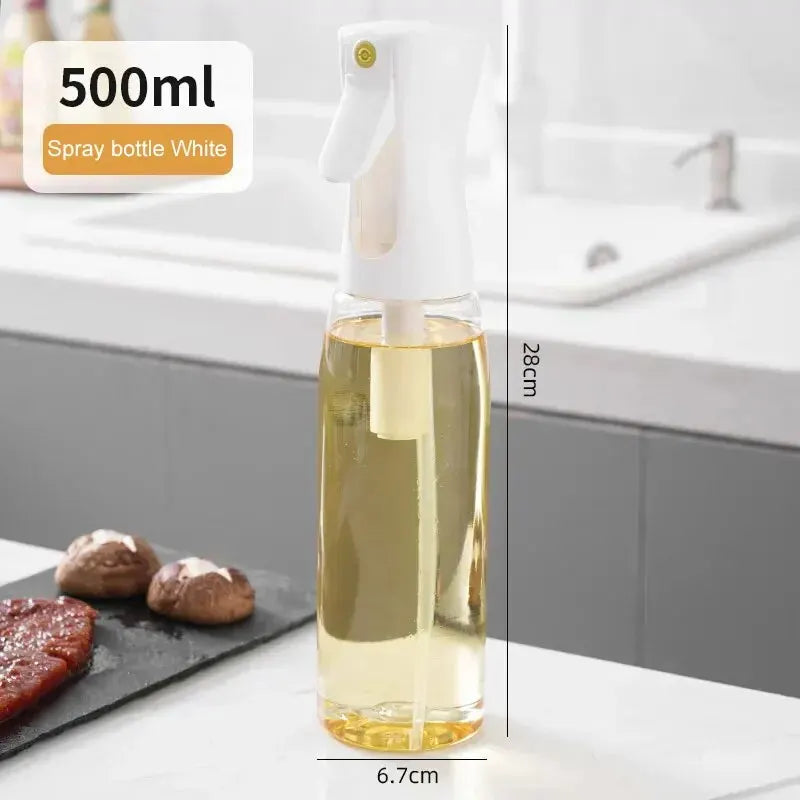 1pc 100/200/300/500ml Oil Spray Pot Kitchen Household Edible Olive Oil Spray Bottle Atomized Misty Oil Tank Air Fryer Spray Bott