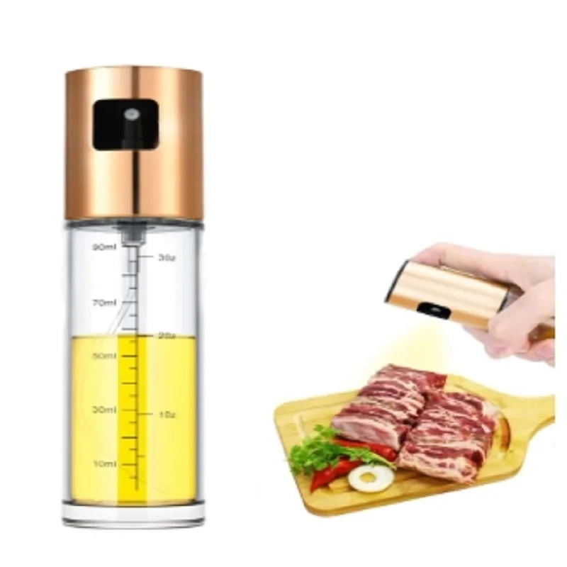 1pc 100/200/300/500ml Oil Spray Pot Kitchen Household Edible Olive Oil Spray Bottle Atomized Misty Oil Tank Air Fryer Spray Bott