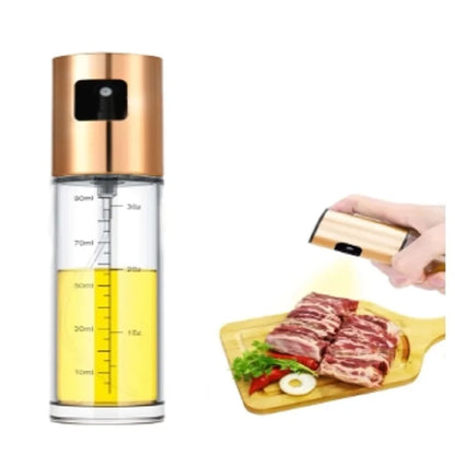 1pc 100/200/300/500ml Oil Spray Pot Kitchen Household Edible Olive Oil Spray Bottle Atomized Misty Oil Tank Air Fryer Spray Bott