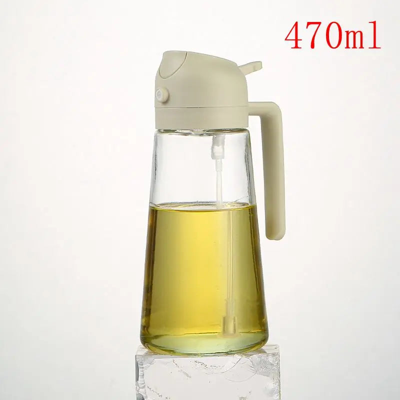 1pc 100/200/300/500ml Oil Spray Pot Kitchen Household Edible Olive Oil Spray Bottle Atomized Misty Oil Tank Air Fryer Spray Bott