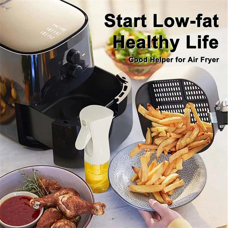 1pc 100/200/300/500ml Oil Spray Pot Kitchen Household Edible Olive Oil Spray Bottle Atomized Misty Oil Tank Air Fryer Spray Bott