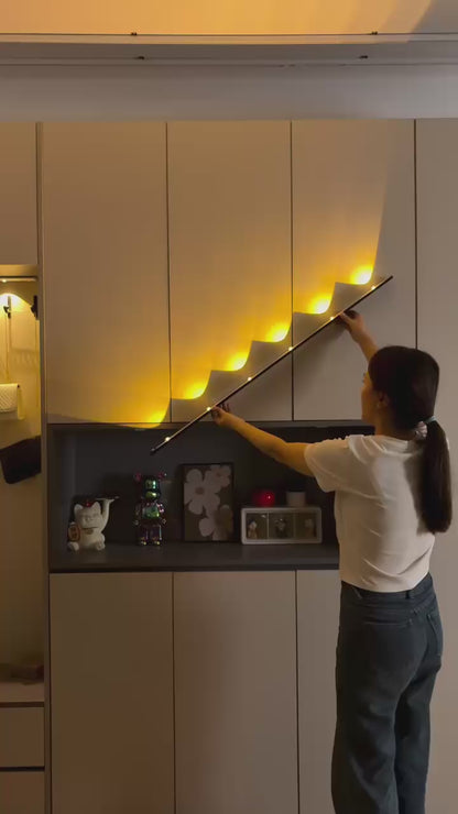 LED Motion Sensor Wireless Ultra Thin Night Light USB LED Wine cooler Light For Kitchen Cabinet Bedroom Wardrobe Indoor Lighting